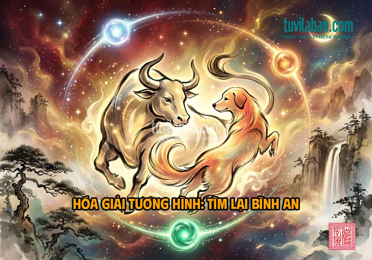 Hóa giải Sửu Tuất Tương Hình, quy trình 3 bước, cân bằng hòa hợp