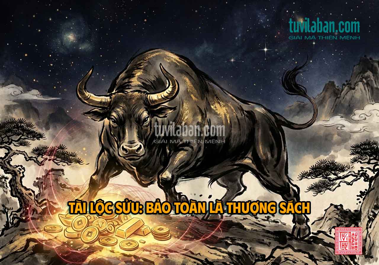 Tài lộc tuổi Sửu, giữ vững thế thủ, bảo toàn của cải, tránh thất thoát
