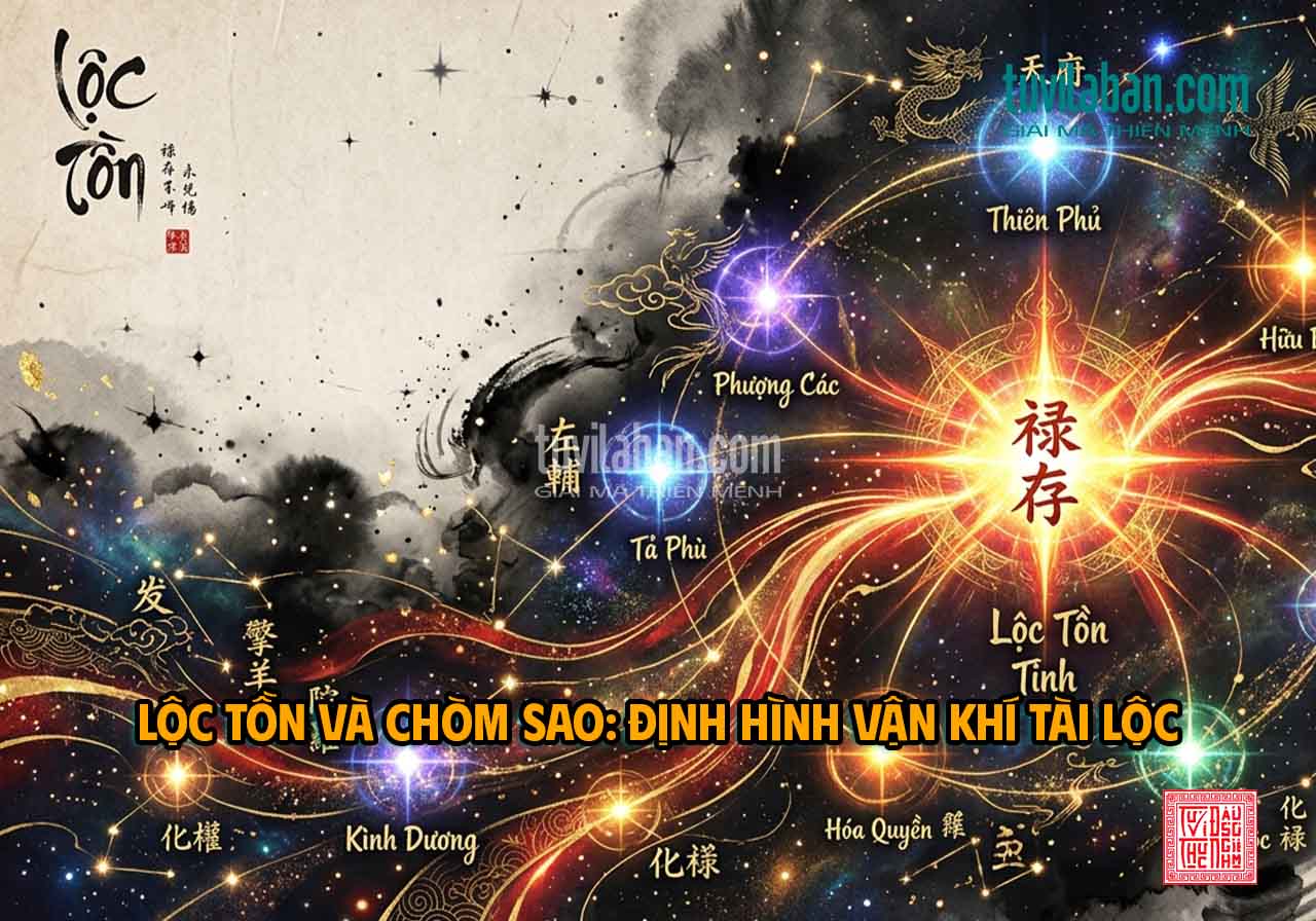 Hình ảnh minh họa: LỘC TỒN Tại Mệnh & Các Tổ Hợp Sao Quan Trọng