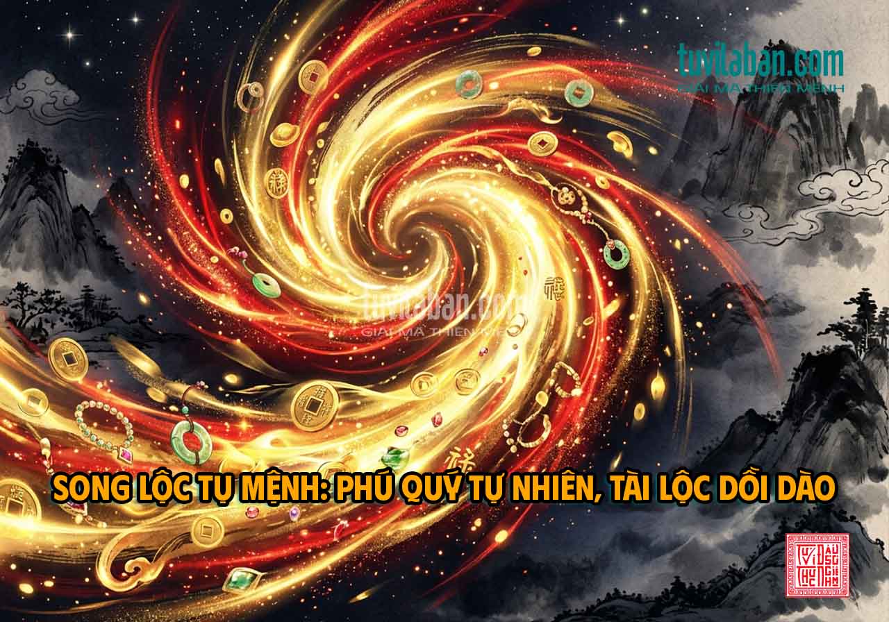 Hình ảnh minh họa: Song Lộc Tụ Tại Mệnh – LỘC TỒN & HÓA LỘC: Cơ Chế Phát Tài