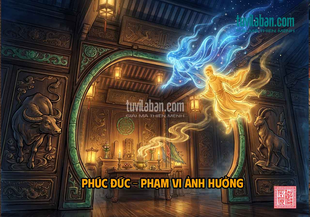 Cung Phúc Đức Trong Tử Vi: Sao Đóng, Thân Cư & Cải Vận