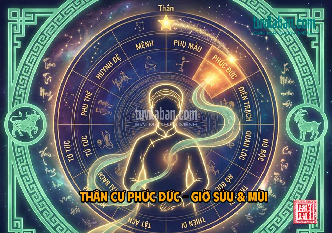 Thân Cư Phúc Đức trong Tử Vi Đẩu Số — Sinh giờ Sửu, Mùi