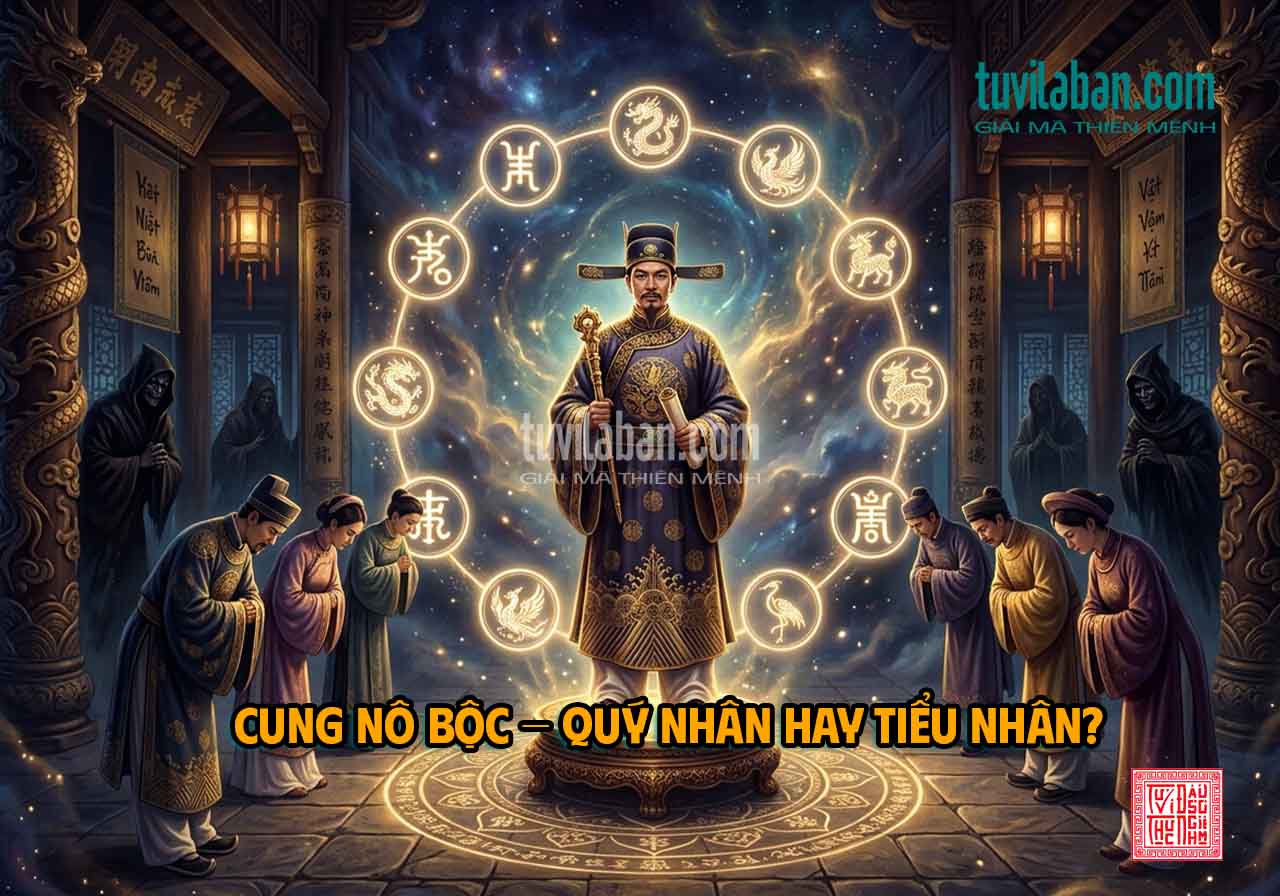 Cung Nô Bộc Trong Tử Vi: Quý Nhân, Tiểu Nhân & 14 Chính Tinh