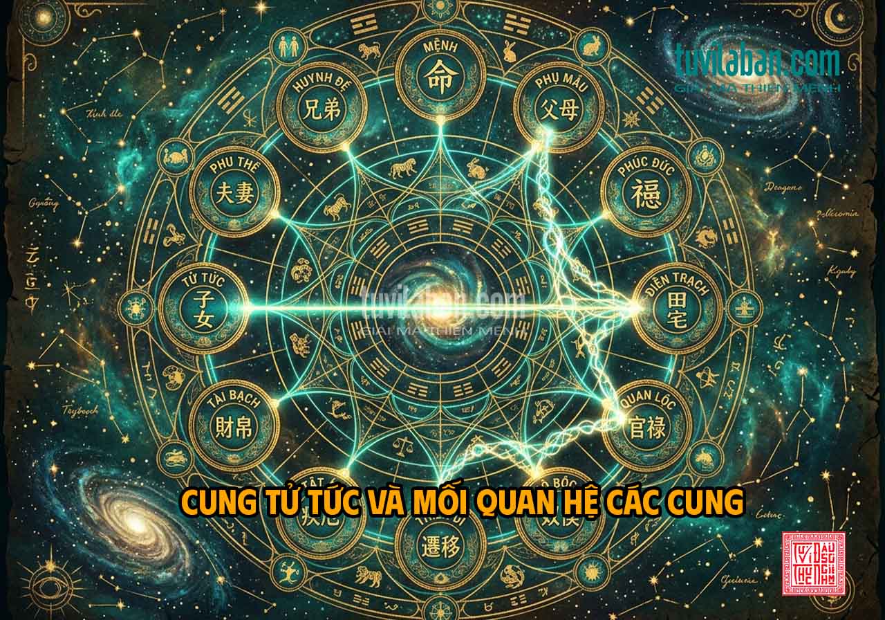 Hình ảnh minh họa: MỐI QUAN HỆ GIỮA CUNG TỬ TỨC & CÁC CUNG LIÊN QUAN KHÁC