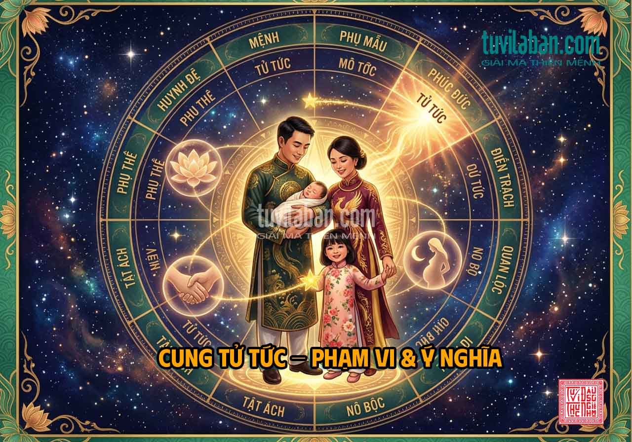 Cung Tử Tức trong Tử Vi Đẩu Số: Giải Mã Con Cái, Gia Đạo &