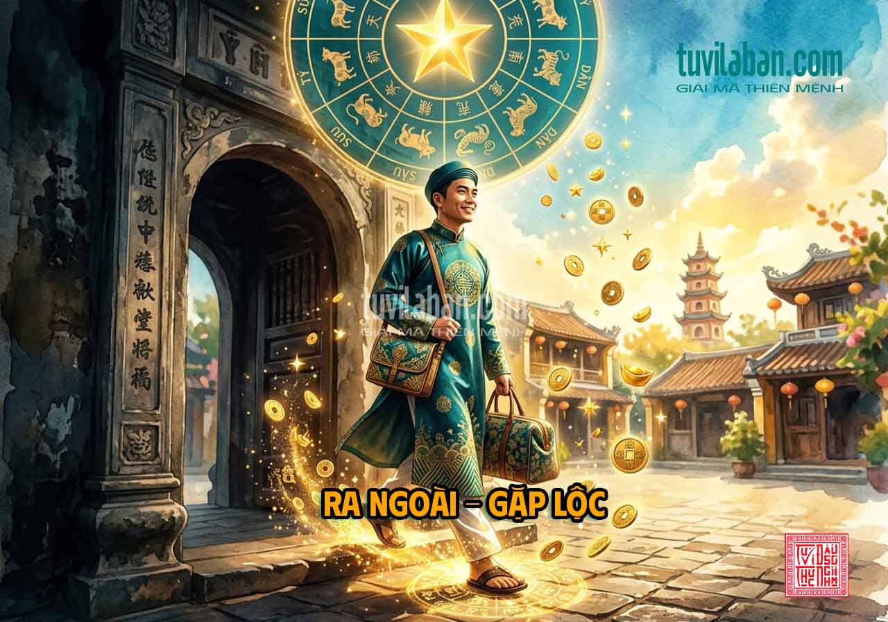 LỘC TỒN Ở Cung THIÊN DI: Bản Mệnh, Lưu Niên và Song Lộc Tụ