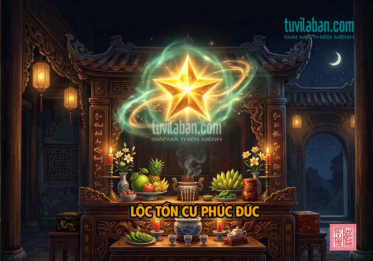 LỘC TỒN Ở Cung PHÚC ĐỨC: Bản Mệnh, Lưu Niên và Song Lộc Tụ