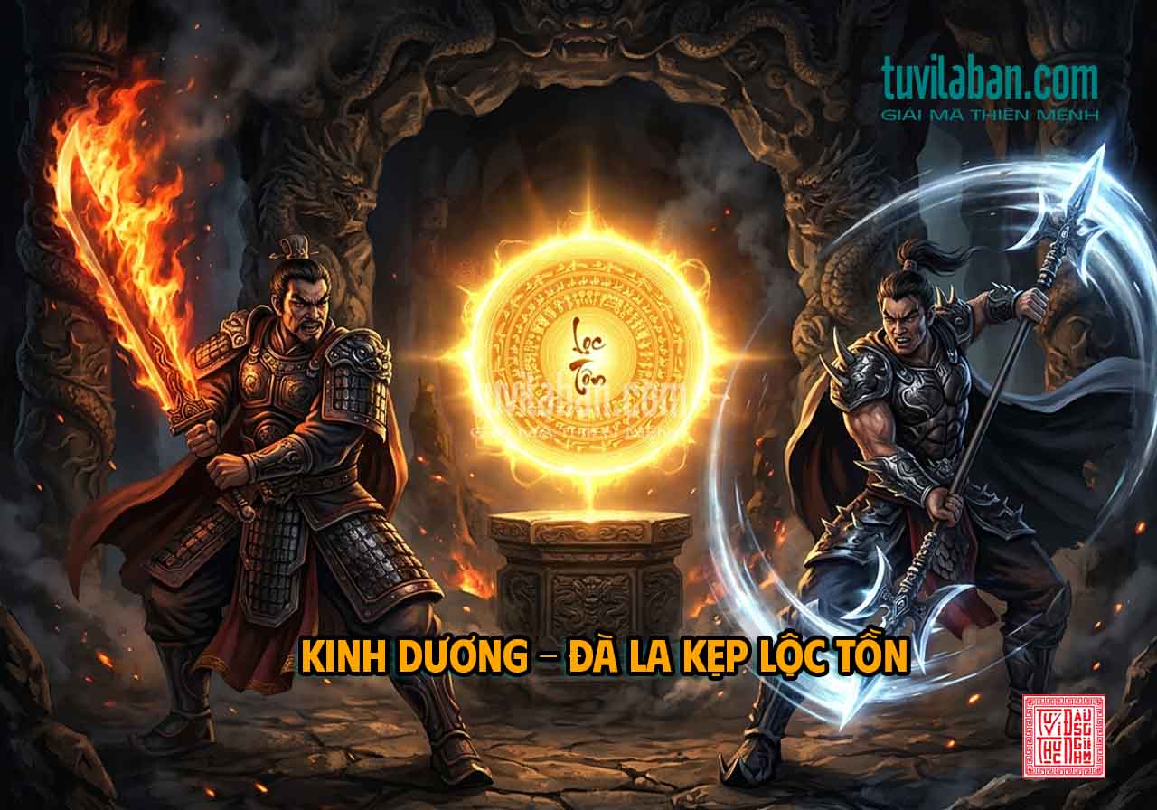 Hình ảnh minh họa: LỘC TỒN THIÊN DI Hội Hợp Các Sao Khác – Tăng Cát Giảm Hung