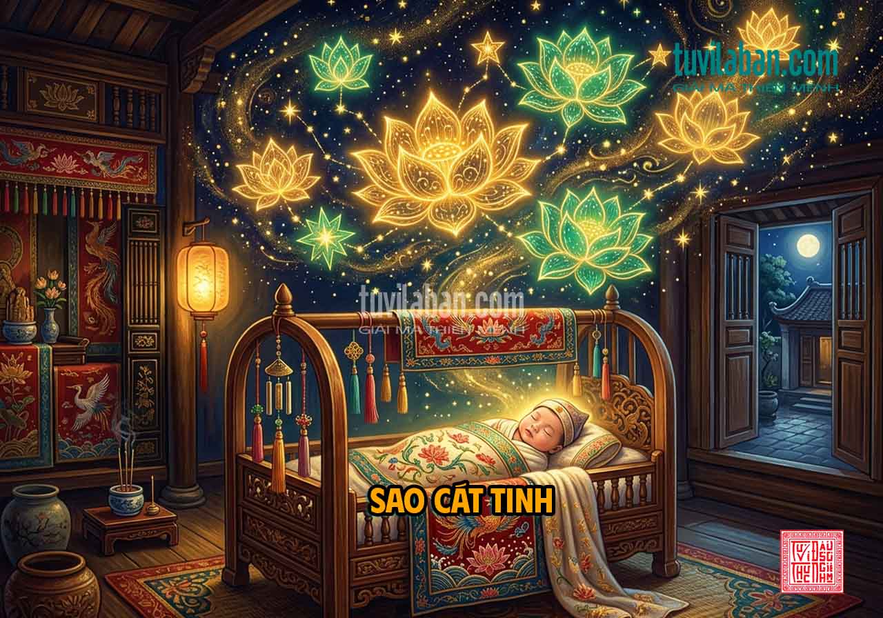 Hình ảnh minh họa: SAO CÁT TINH TẠI CUNG TỬ TỨC — ĐIỀU KIỆN KÍCH HOẠT TIỀM NĂNG
