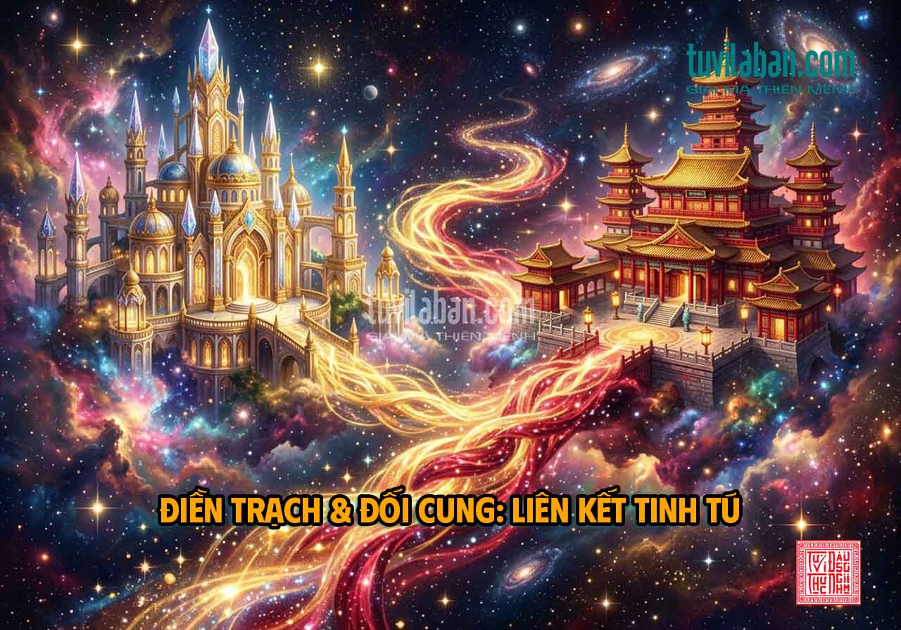 Hình ảnh minh họa: CUNG ĐIỀN TRẠCH KẾT HỢP CUNG ĐỐI — LUẬN THEO CẶP