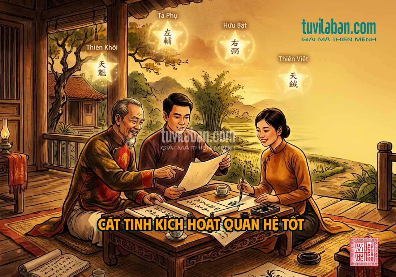 THIÊN CƠ Ở Nô Bộc Gặp Cát Tinh – Cơ Hội & Điều Kiện Kích Hoạt