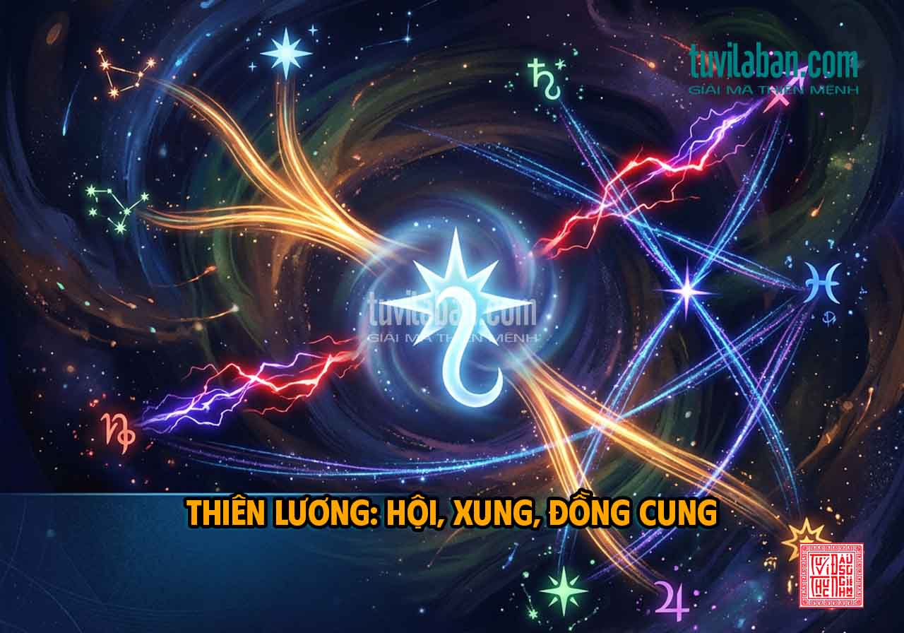 THIÊN LƯƠNG GẶP SAO KHÁC — HỘI, XUNG, ĐỒNG CUNG