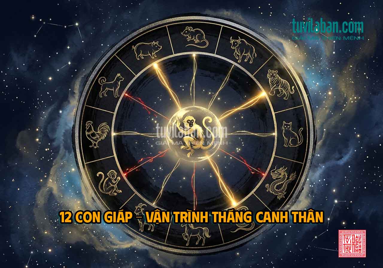 Bảng vận trình 12 con giáp tháng 7 âm lịch, tổng hợp ảnh hưởng của cục diện Canh Thân theo từng tuổi