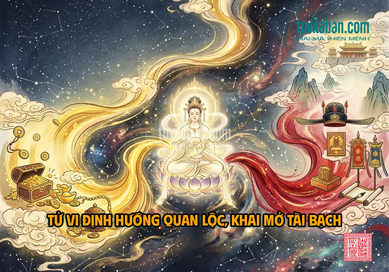TỬ VI THỦ MỆNH VỚI CÁC CUNG QUAN LỘC & TÀI BẠCH [Intent: Know + Compar