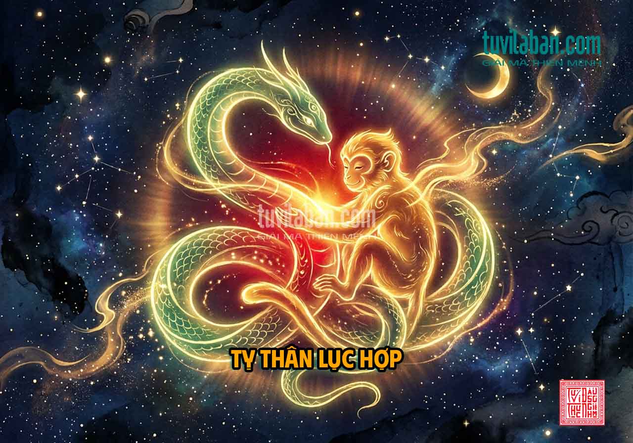 Cục Tỵ Thân lục hợp trong tử vi tháng 7 âm lịch tuổi Tỵ