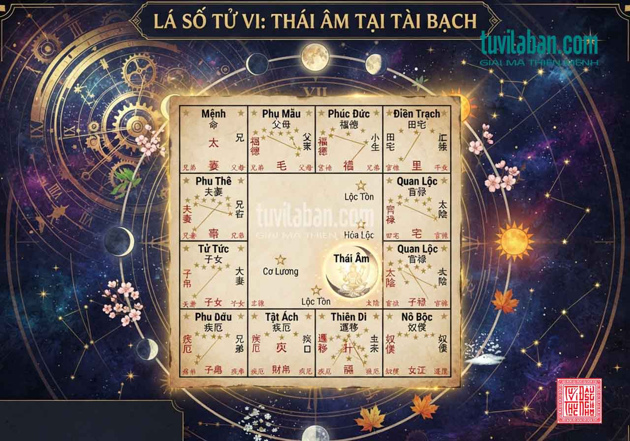 VÍ DỤ LÁ SỐ THỰC TẾ: TÀI LỘC THÁI ÂM QUA THỜI GIAN