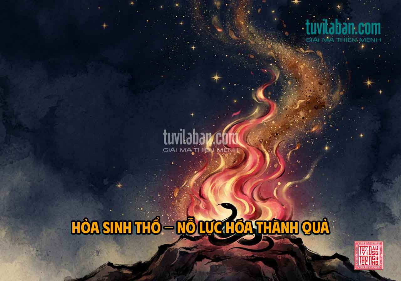Ngũ hành Hỏa sinh Thổ tháng Mậu Tuất tác động đến vận trình tuổi Tỵ tháng 9
