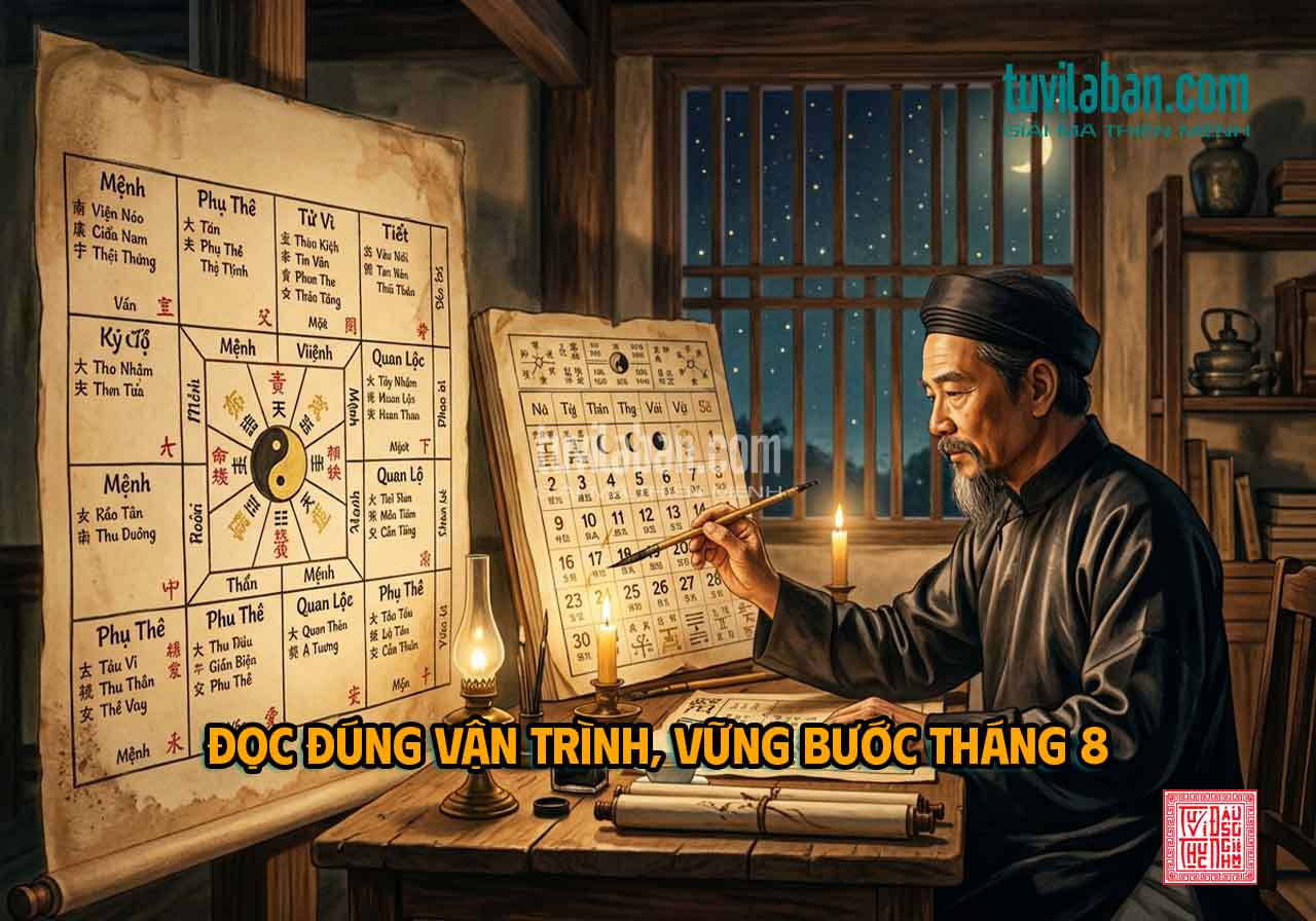 Cách đọc vận trình tử vi tháng 8 âm lịch chính xác theo lá số cá nhân