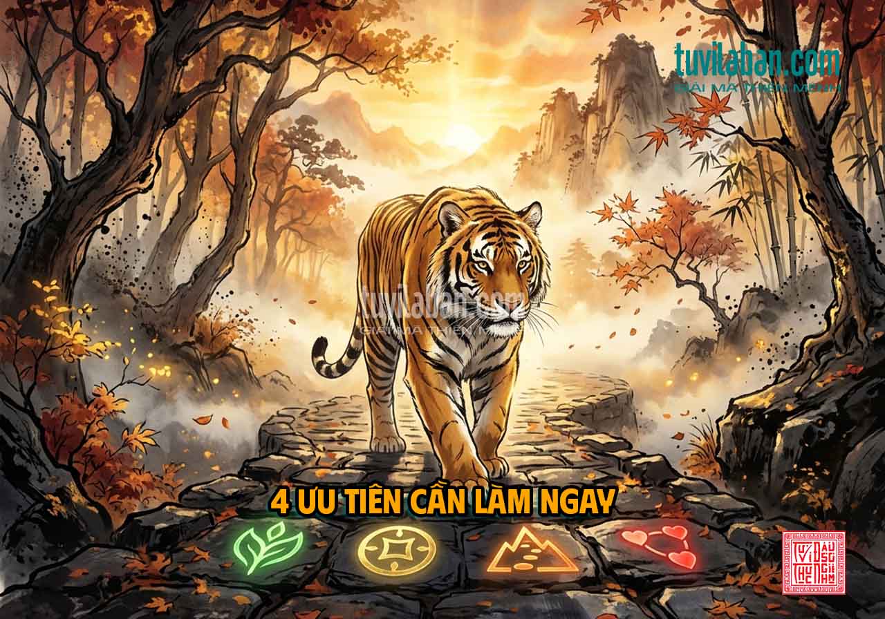 4 ưu tiên hành động tuổi Dần tháng 8 âm lịch