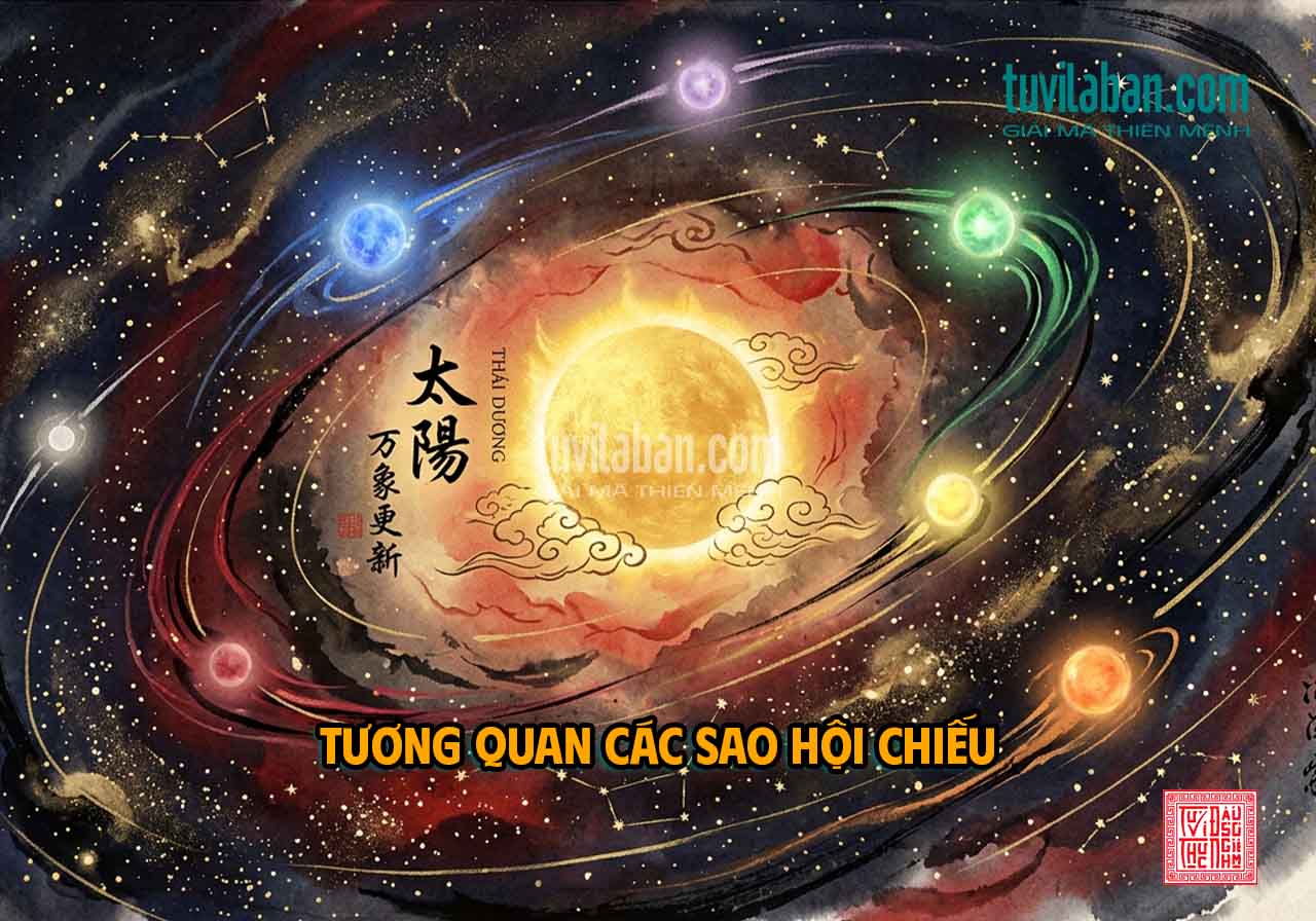 CÁC SAO HỘI CHIẾU & ẢNH HƯỞNG ĐẾN THÁI DƯƠNG TÀI BẠCH [Intent: Compare