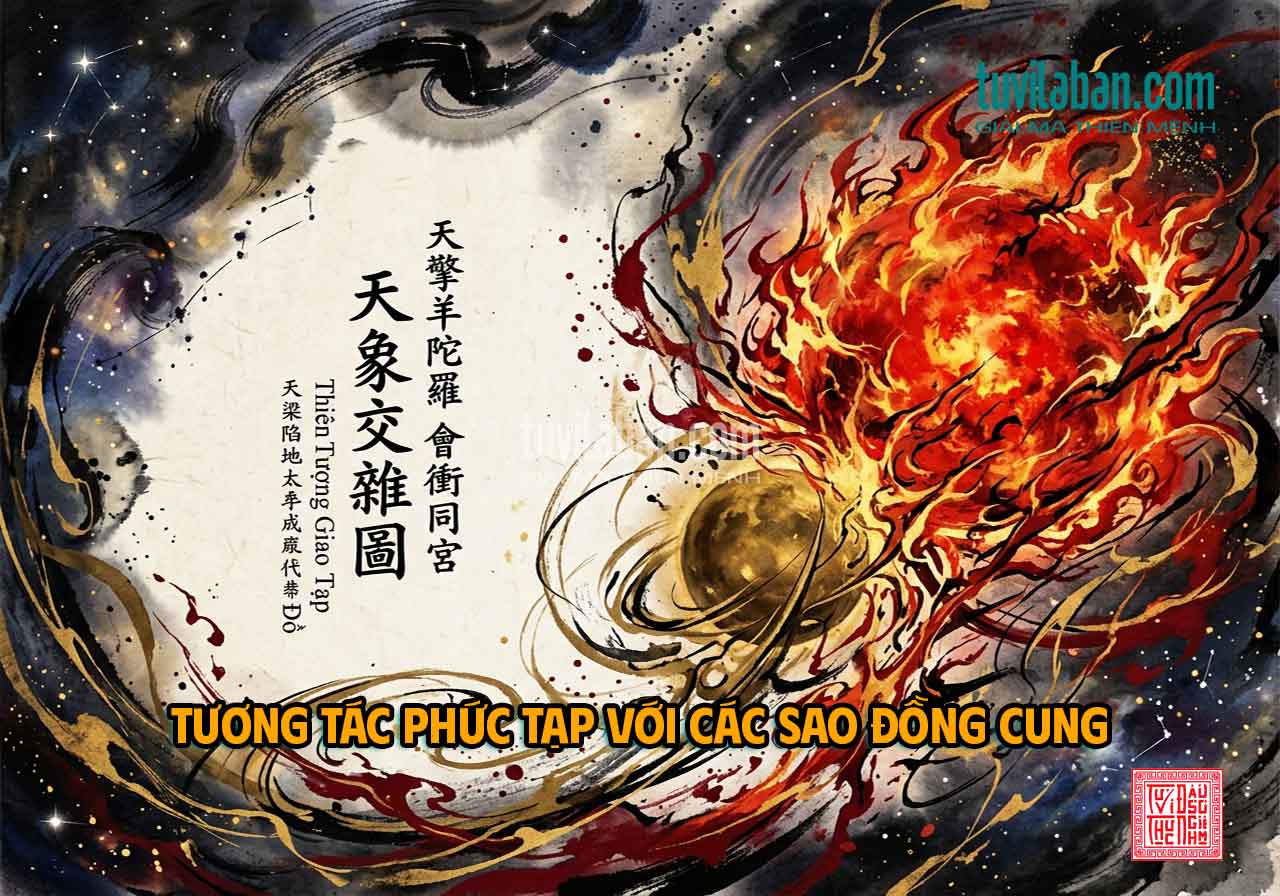 THIÊN LƯƠNG Hãm Địa Gặp Sao Khác — Hội, Xung, Đồng Cung [Intent: Compa