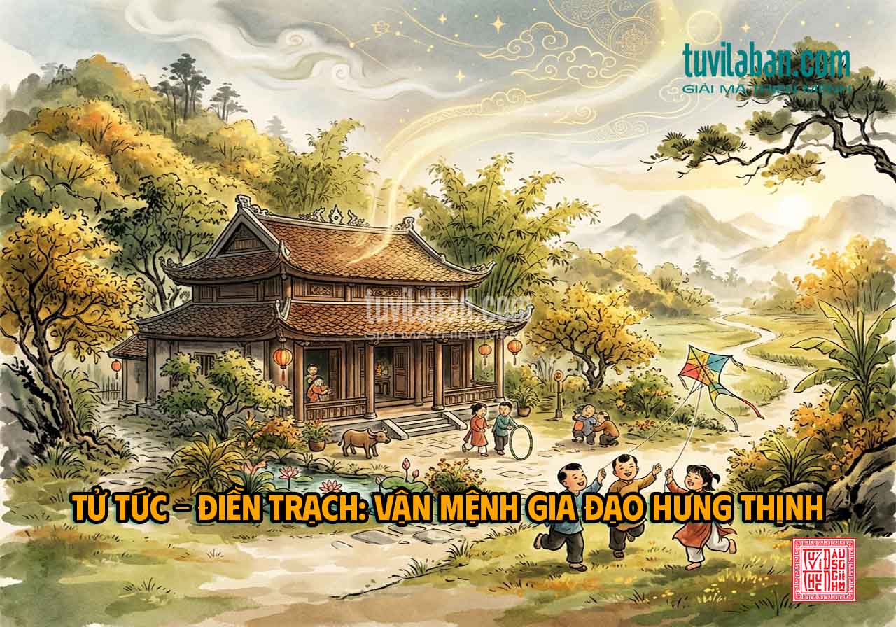 TỬ TỨC & ĐIỀN TRẠCH — ẢNH HƯỞNG LẪN NHAU QUA THIÊN LƯƠNG