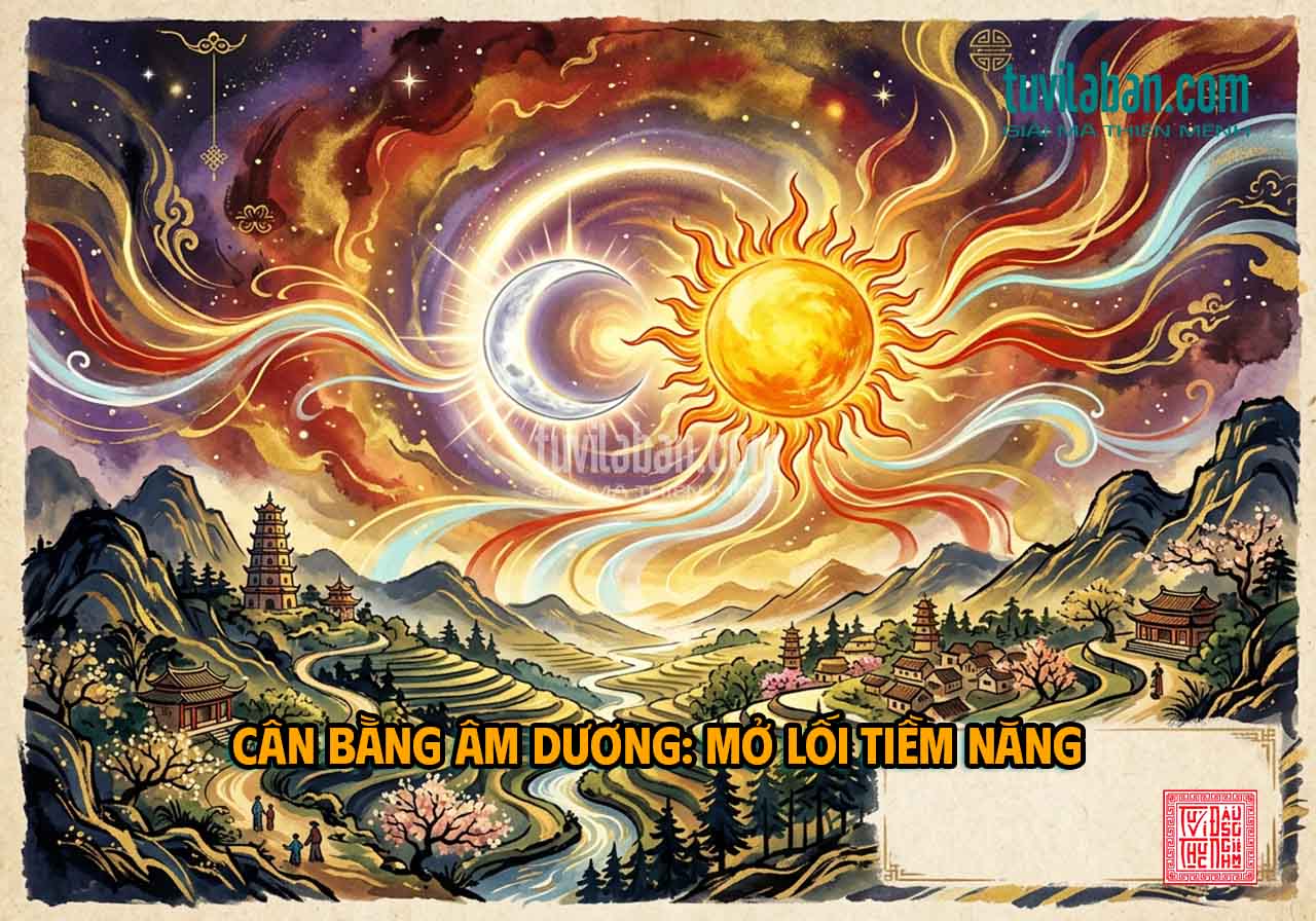 Cách Cục Nhật Nguyệt Đồng Cung: Cân Bằng Âm Dương & Tiềm Năng Phát Tri