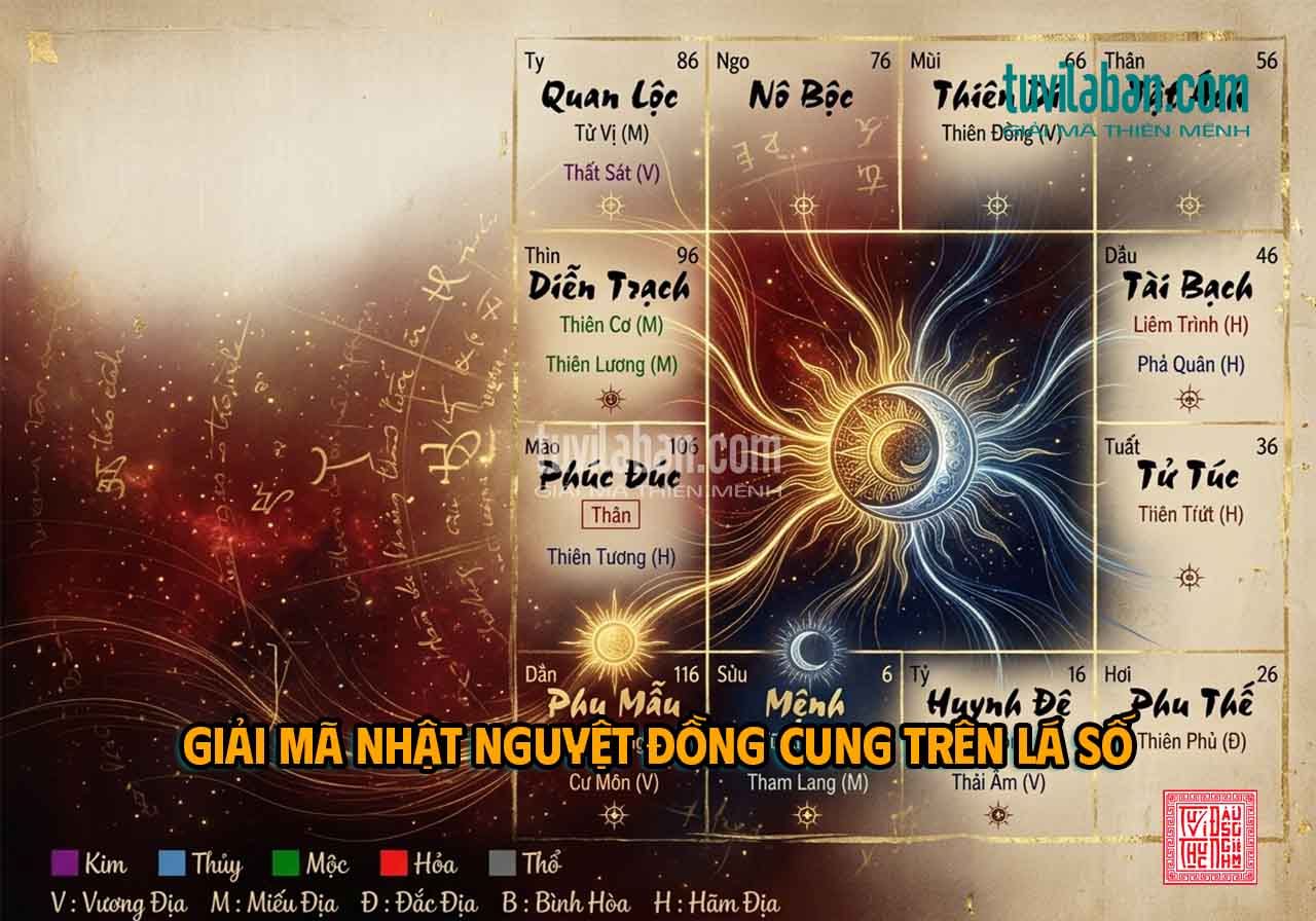 Ví Dụ Thực Nghiệm: Nhật Nguyệt Đồng Cung Trên Lá Số