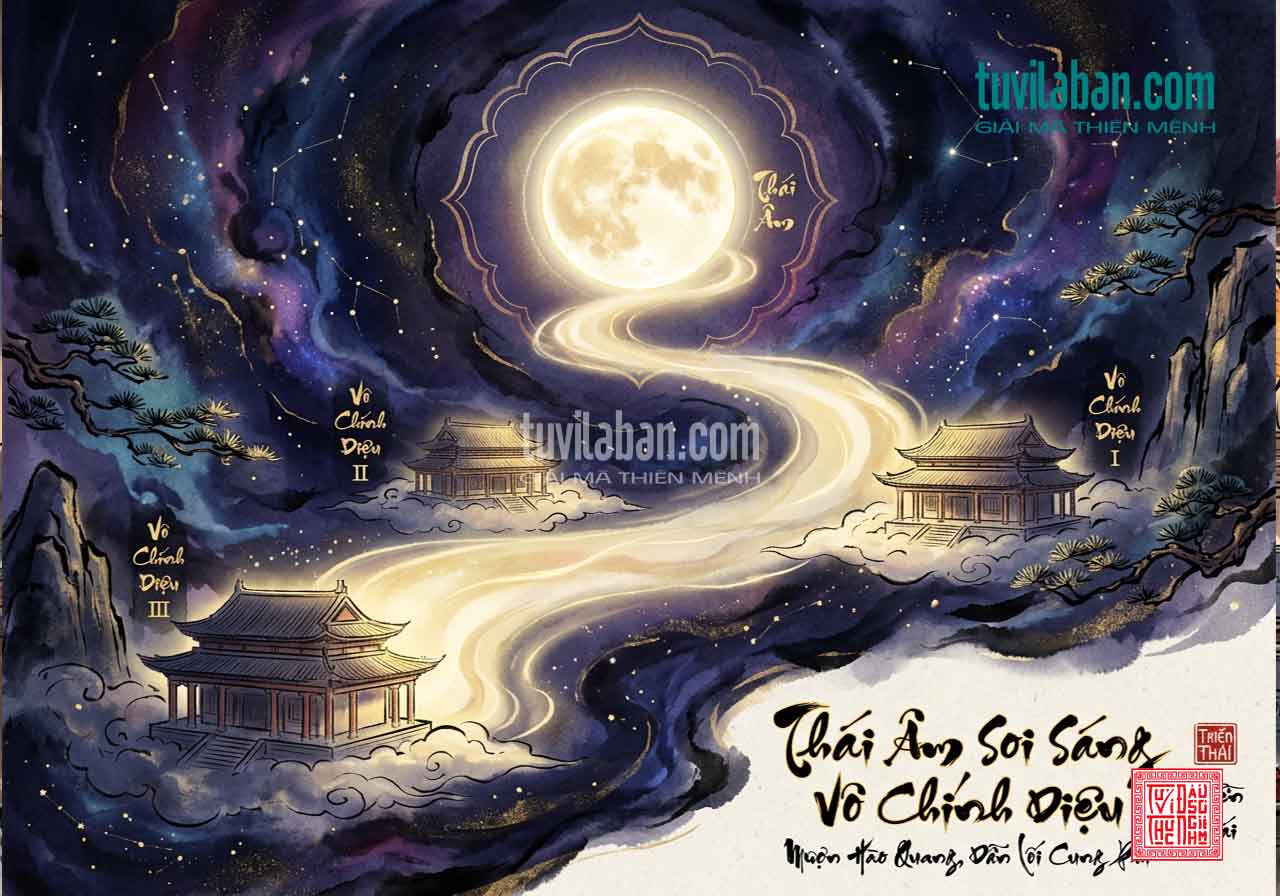THÁI ÂM Tọa THIÊN DI — Ảnh Hưởng Đến Các Cung Vô Chính Diệu Liên Quan