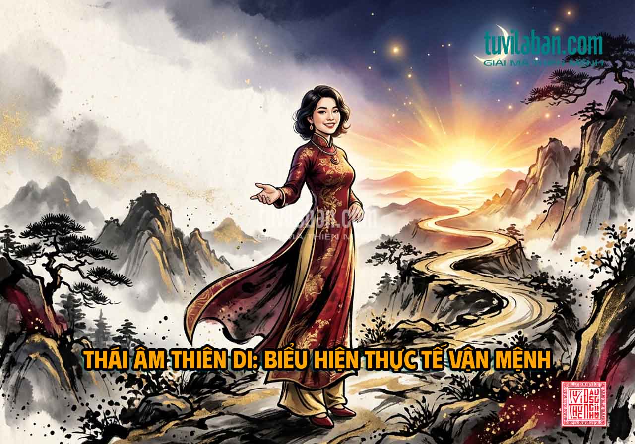 THÁI ÂM Ở THIÊN DI — Biểu Hiện Thực Tế & Điều Kiện Kích Hoạt