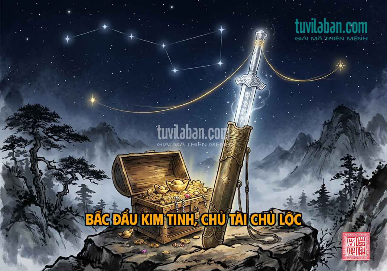 Sao Vũ Khúc là gì, nguồn gốc ngũ hành Âm Kim và bản chất Tài tinh