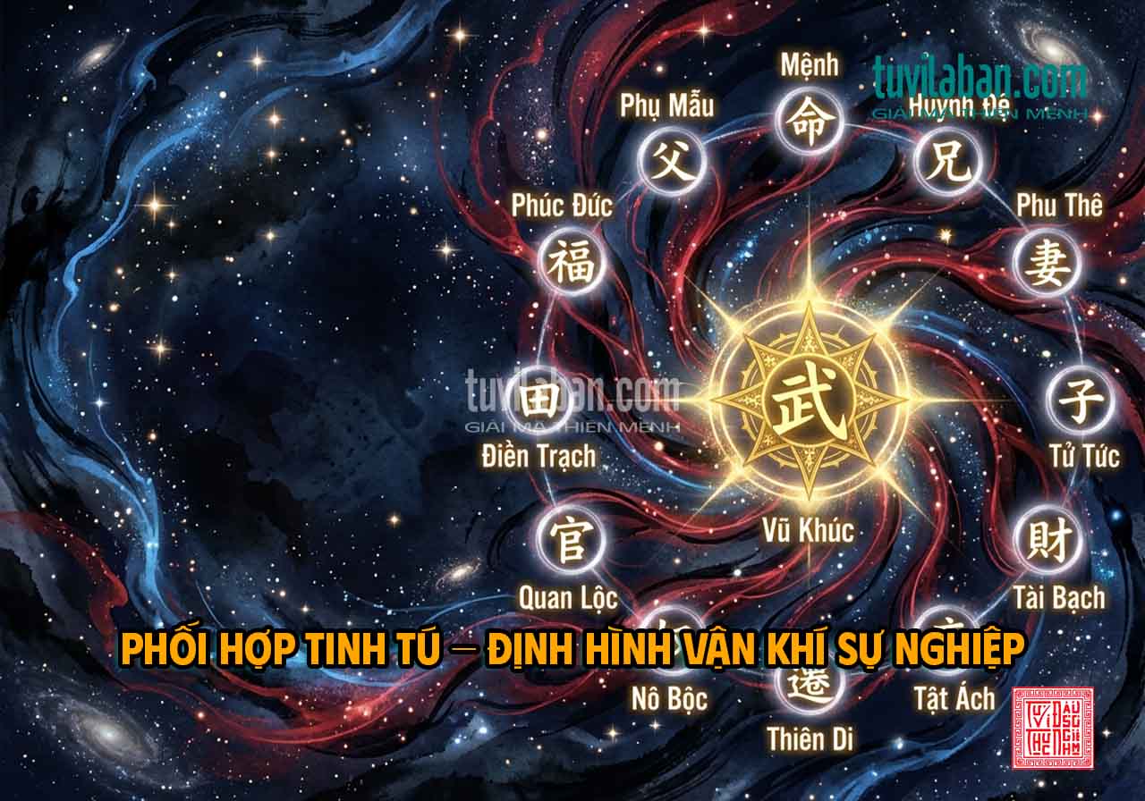 VŨ KHÚC Quan Lộc Phối Hợp Với Các Sao & Cung Khác