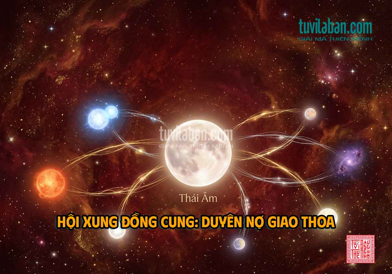 THÁI ÂM GẶP SAO KHÁC — HỘI, XUNG, ĐỒNG CUNG