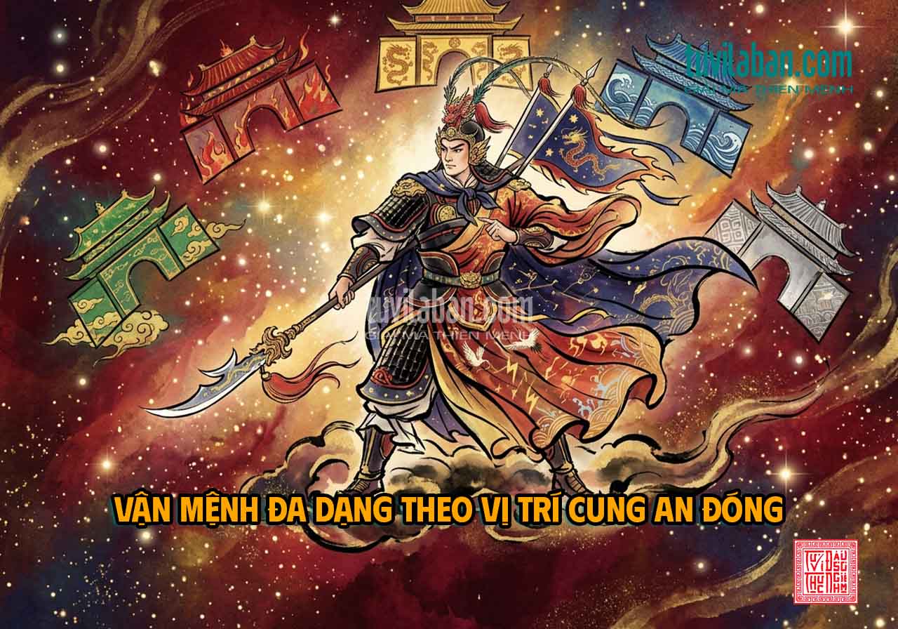 THIÊN TƯỚNG Đóng Tại Từng Cung Mệnh — Biểu Hiện Theo Tổ Hợp Sao