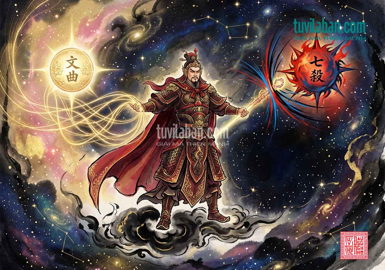 THIÊN TƯỚNG Gặp Sao Khác — Hội, Xung, Đồng Cung