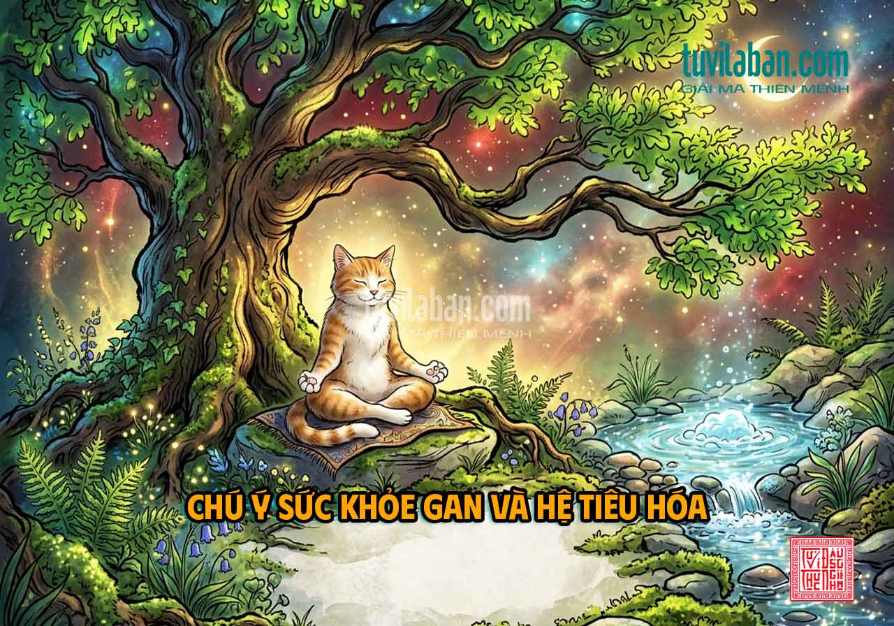 SỨC KHỎE TUỔI MÃO THÁNG 10: CHÚ Ý GAN VÀ HỆ TIÊU HÓA