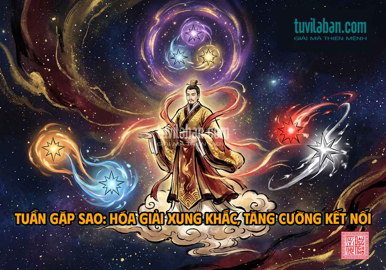SAO TUẦN Gặp Sao Khác — Hội, Xung, Đồng Cung