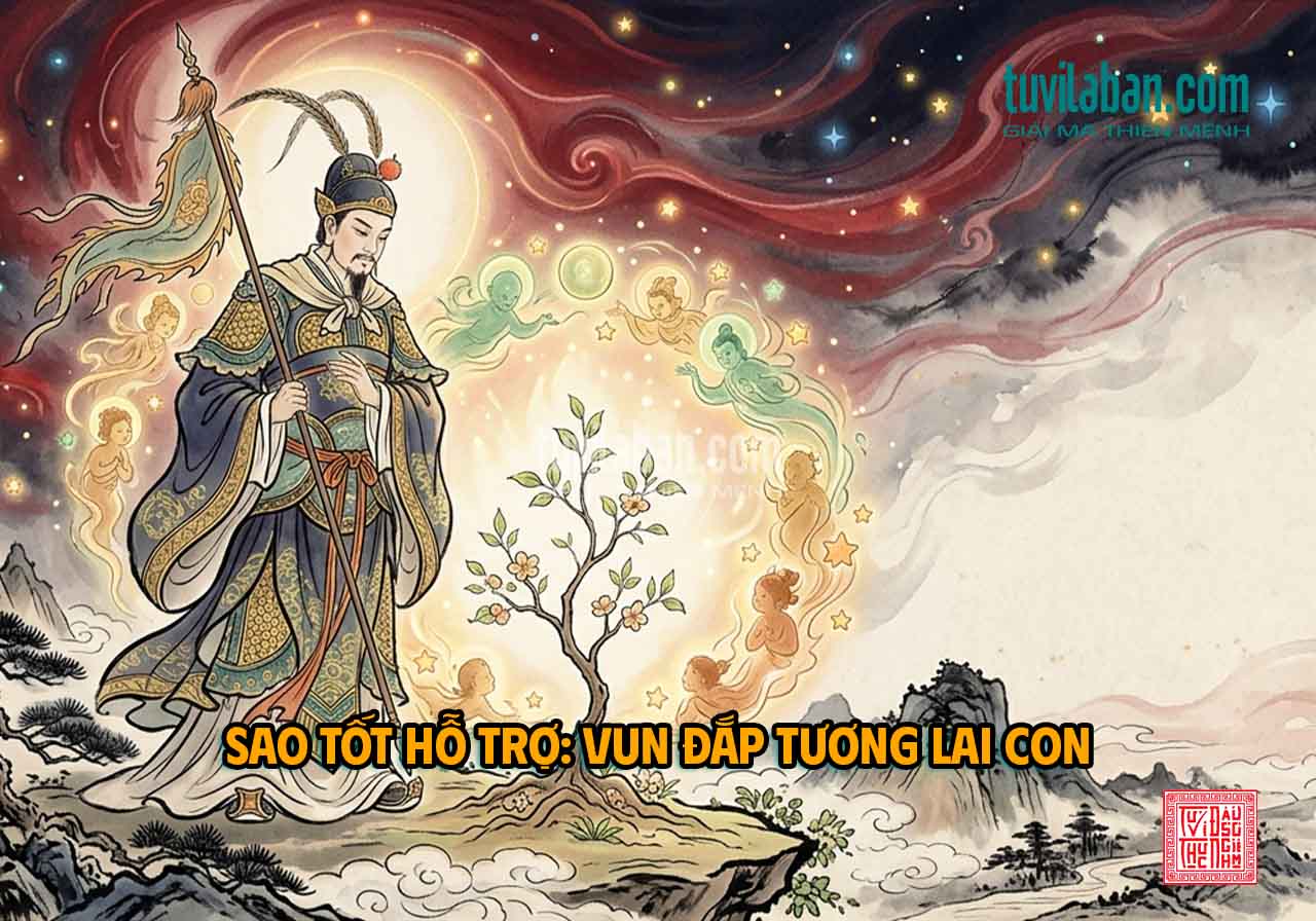 THIÊN TƯỚNG TỌA TỬ TỨC & CÁC SAO HỖ TRỢ: ĐỊNH HƯỚNG KẾ THỪA