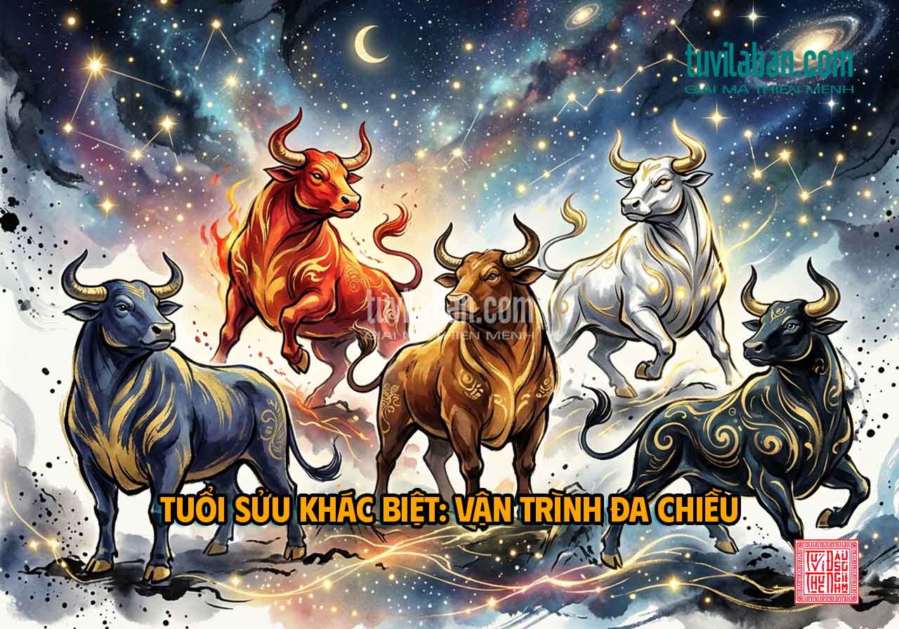 So Sánh Vận Trình 2027 Giữa Các Tuổi Sửu: Ất, Đinh, Kỷ, Tân, Quý