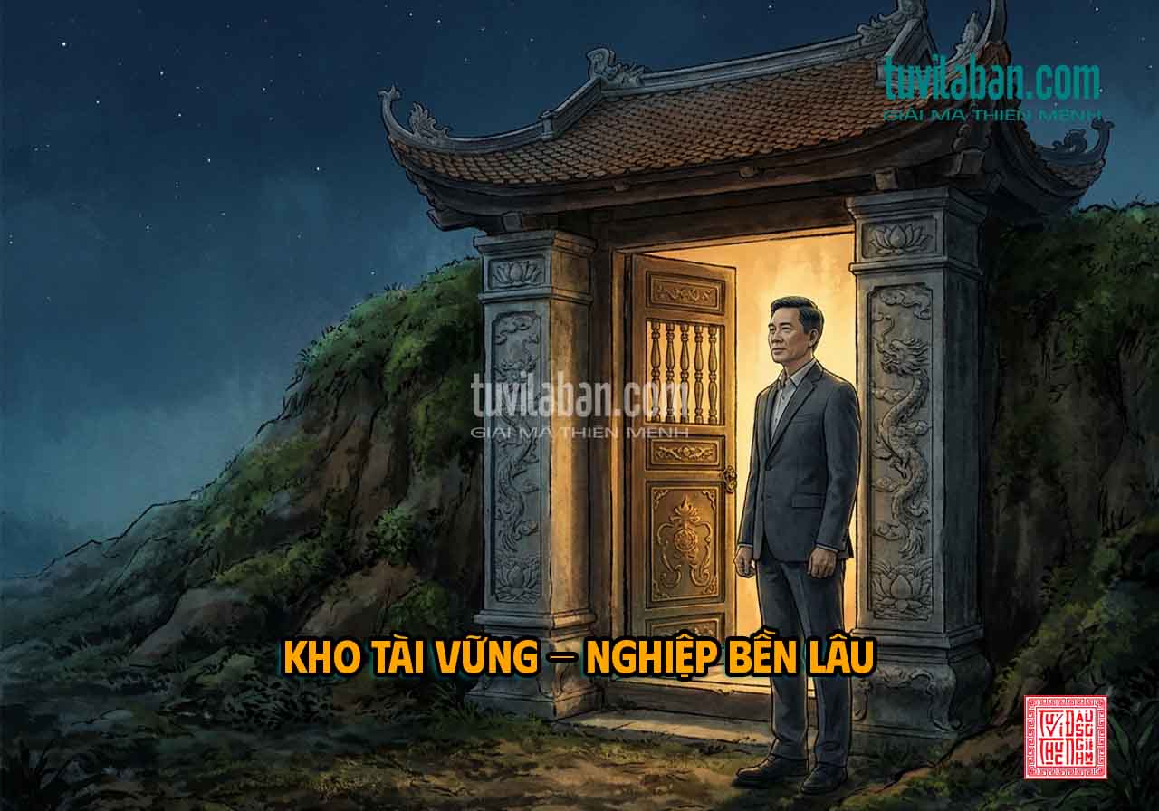 THIÊN PHỦ TỌA QUAN LỘC — BẢN CHẤT & CƠ CHẾ ỔN ĐỊNH SỰ NGHIỆP