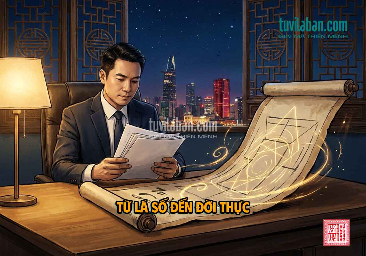VÍ DỤ LÁ SỐ THỰC TẾ — THIÊN PHỦ QUAN LỘC TRONG HOÀN CẢNH CỤ THỂ
