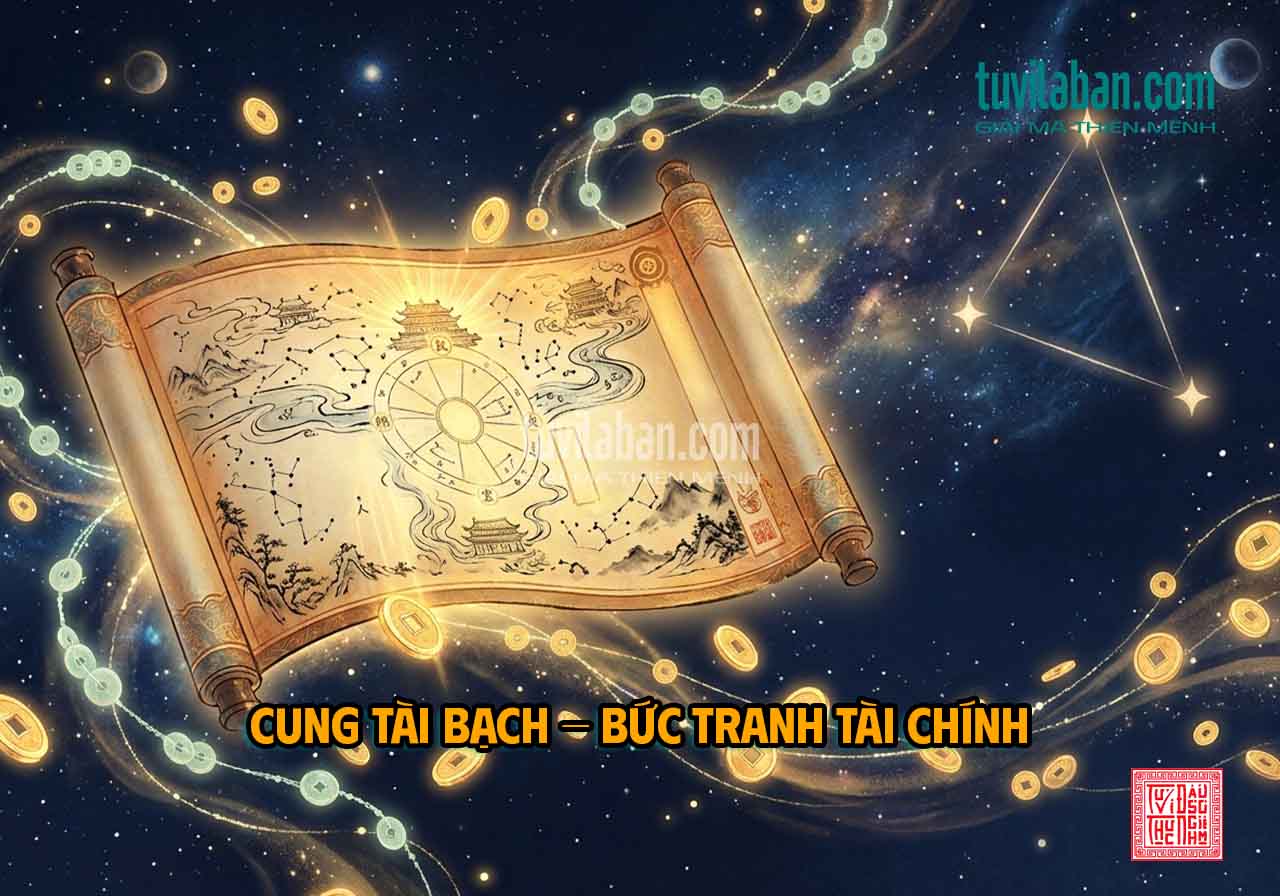THIÊN PHỦ Tọa Cung Tài Bạch: Két Sắt Sống & Tài Lộc Bền Vững