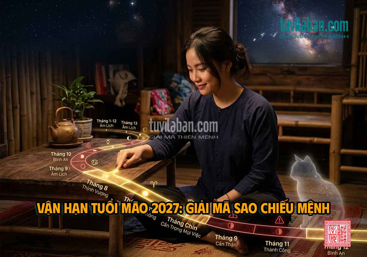 BẢNG TỔNG HỢP VẬN HẠN & SAO CHIẾU MỆNH NĂM 2027 TUỔI MÃO