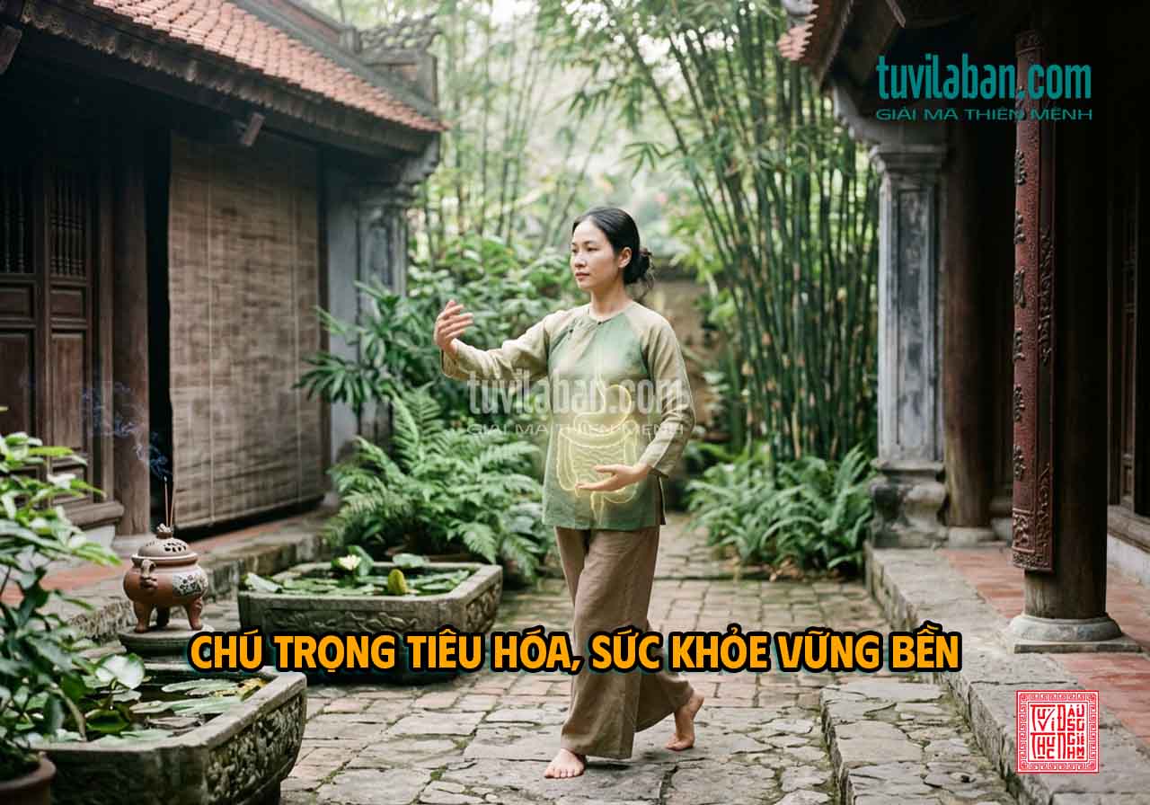 SỨC KHỎE TUỔI BÍNH TÝ 1996 NĂM 2027: CHÚ Ý HỆ TIÊU HÓA