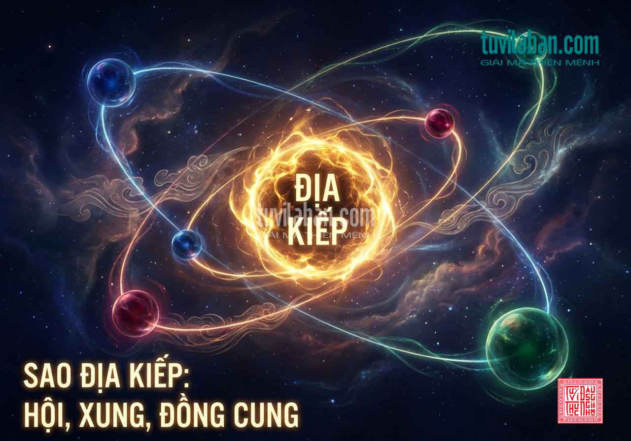 ĐỊA KIẾP Gặp Sao Khác — Hội, Xung, Đồng Cung