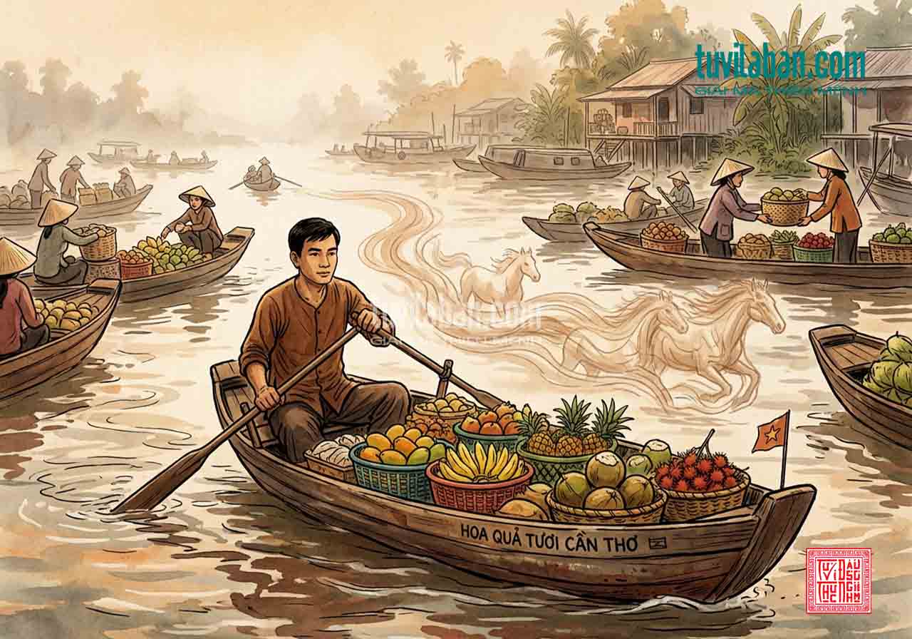 Thiên Mã và tài lộc — cách cục phối hợp thật trong Tử Vi Đẩu Số