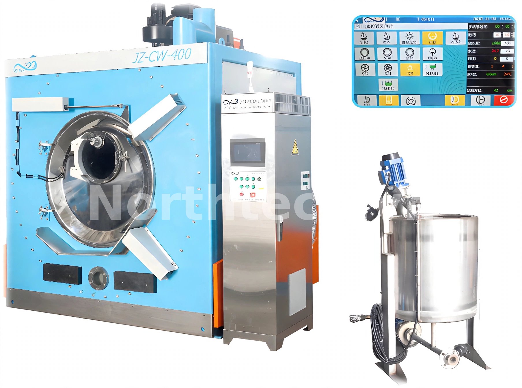 Máy nhuộm quần áo công nghiệp JZ-CW-400