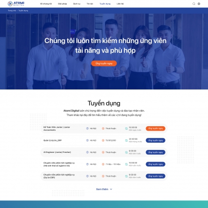 ATOMI - TUYỂN DỤNG